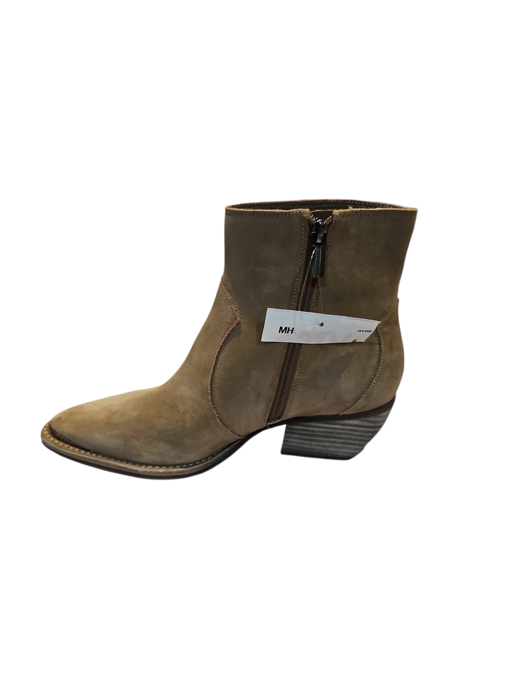 Vince Camute Payton Women Geniun Suede Ankle Boot in Taupe Western Size8M - Picture 11 of 14